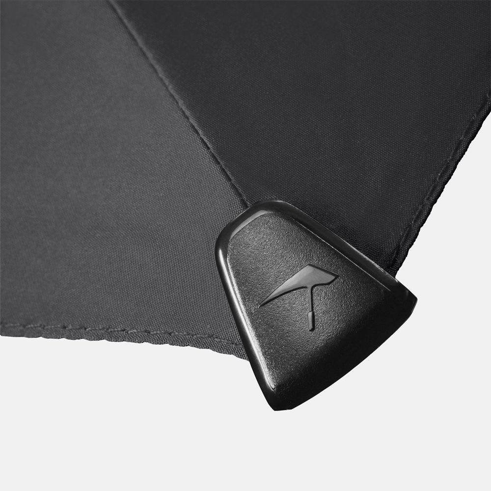 Senz XXL stokparaplu pure black bij Duifhuizen