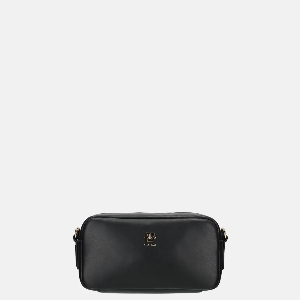 Tommy Hilfiger Essentiel crossbody tas black bij Duifhuizen