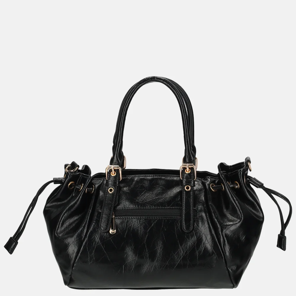 Flora & Co handtas lak black bij Duifhuizen