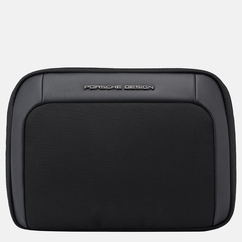 Porsche Design Roadster toilettas met haak L nylon black bij Duifhuizen