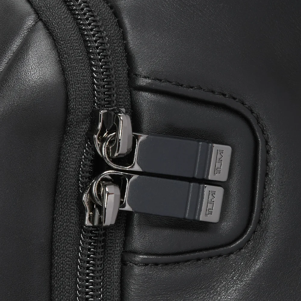 Tumi Brief Pack lederen laptoprugzak 15 inch black bij Duifhuizen