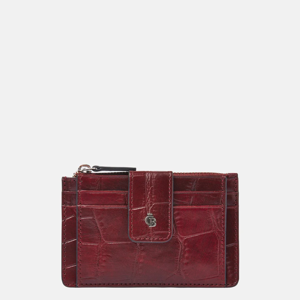 Castelijn en Beerens mini wallet pasjeshouder croco rood