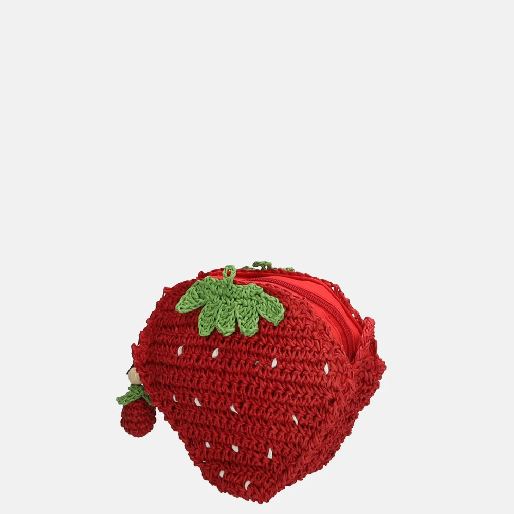 Zebra Trends fruities crossbody schoudertas aardbei red bij Duifhuizen