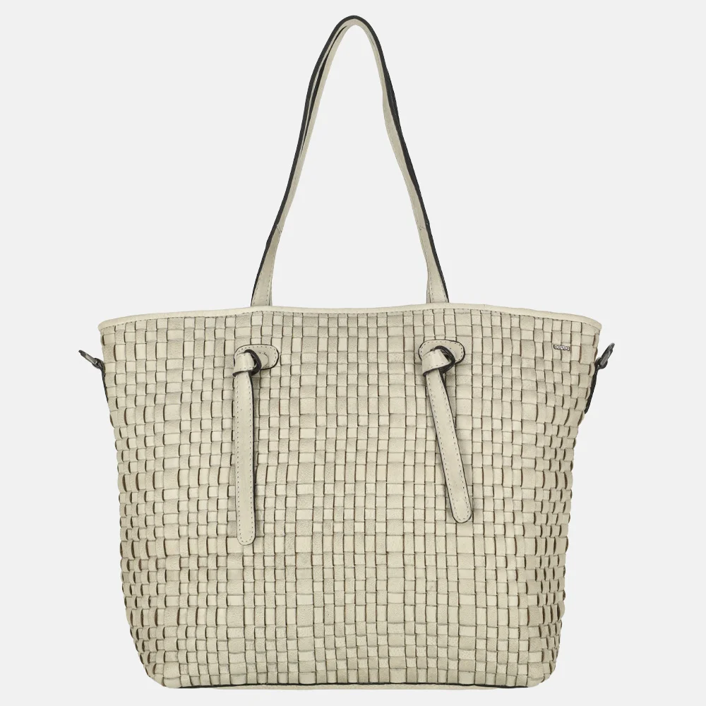 Berba Amalfi shopper vlechtwerk pebble bij Duifhuizen