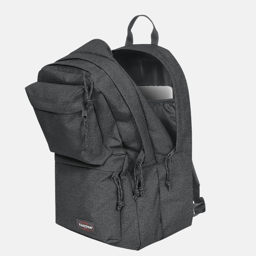 Eastpak Parton rugzak 15 inch black denim bij Duifhuizen