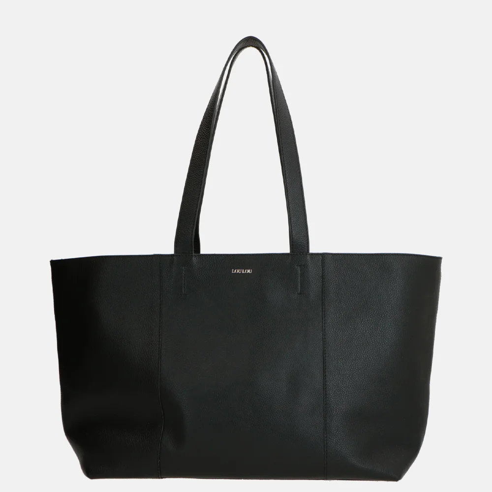 Loulou Essentiels Valerie shopper black bij Duifhuizen