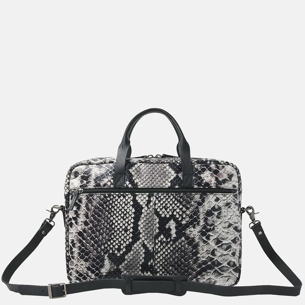Castelijn en Beerens Verona Python limited edition laptoptas 15.6 inch python bij Duifhuizen