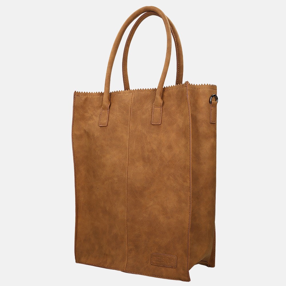 Zebra Trends Rosa shopper 15.6 inch XL camel bij Duifhuizen