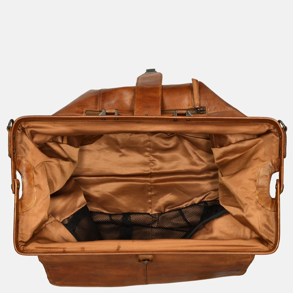 Bear Design weekendtas cognac bij Duifhuizen