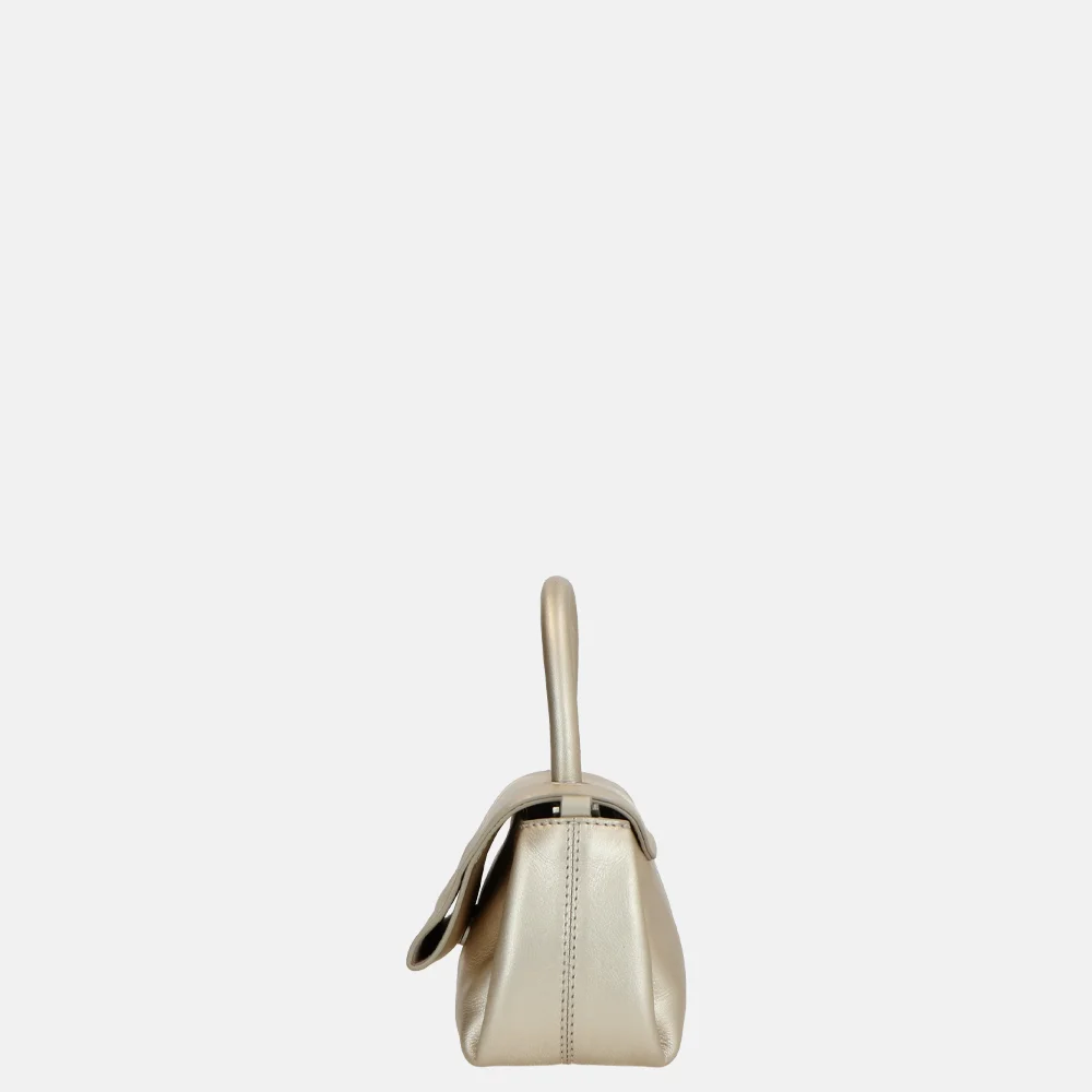 Loulou Essentiels Mae handtas light gold bij Duifhuizen