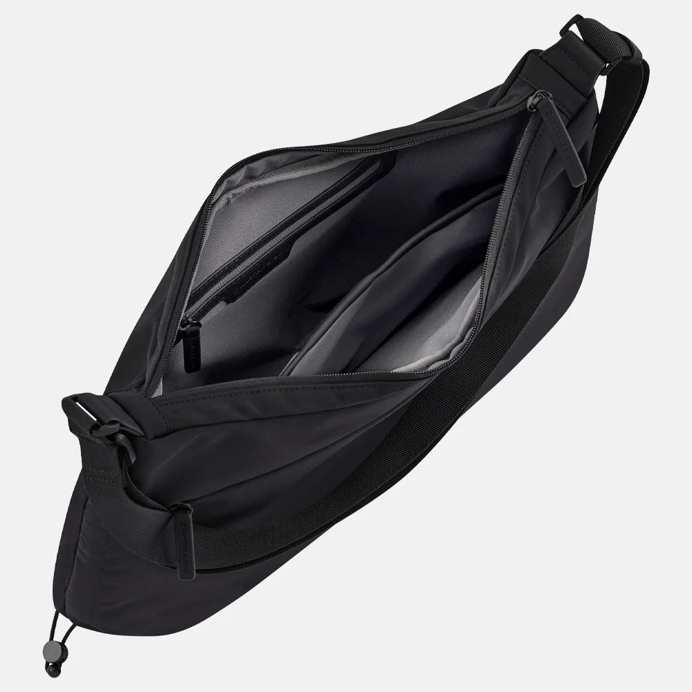 Kapten & Son Skara Large crossbody tas all black bij Duifhuizen