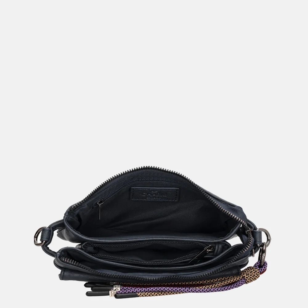 Charm London Tottingham crossbody tas S blauw bij Duifhuizen