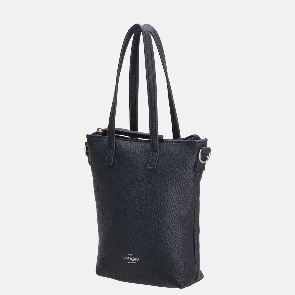 Charm London crossbody tas blauw bij Duifhuizen