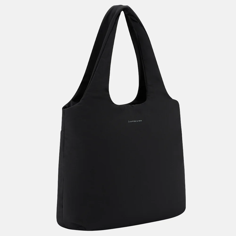 Kapten & Son Skara Cloud shopper 14 inch all black bij Duifhuizen