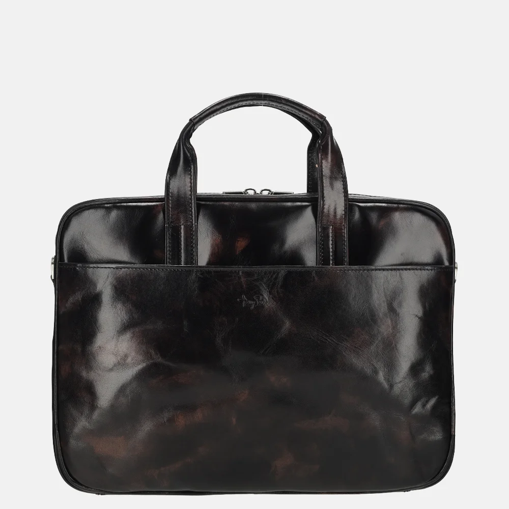 Tony Perotti van Gogh laptoptas 15 inch zwart bij Duifhuizen