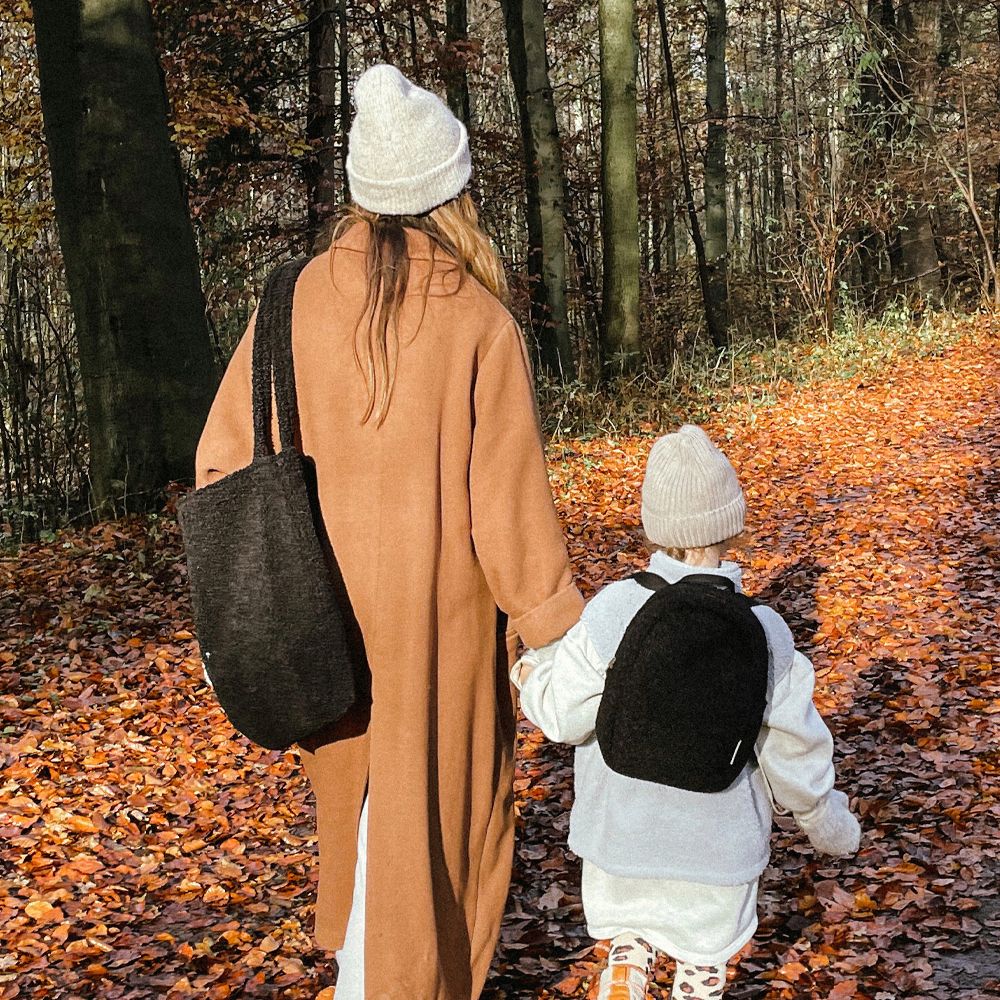 Studio Noos Mom-Bag shopper teddy black bij Duifhuizen