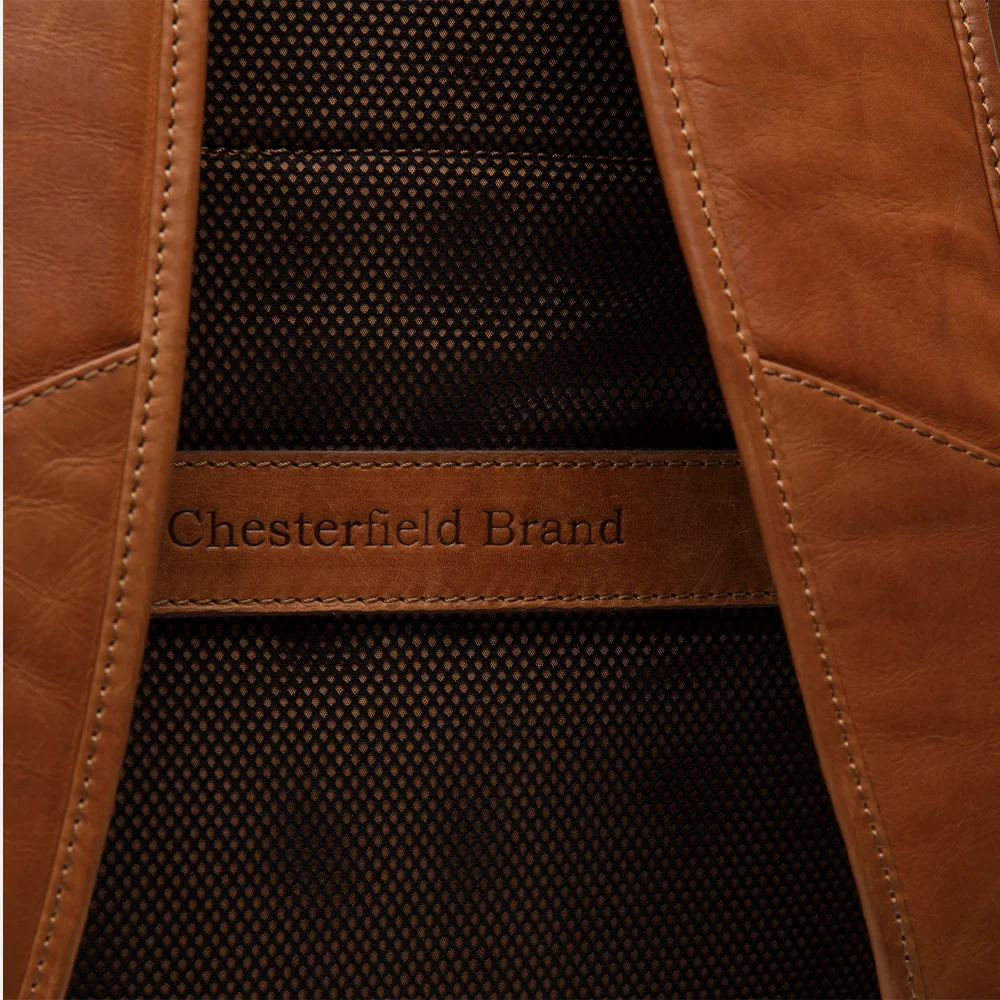 Chesterfield Liverpool rugzak 15 inch cognac bij Duifhuizen