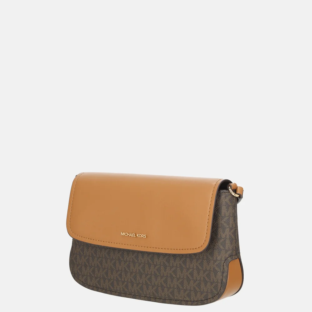 Michael Kors Alice crossbody tas S brown/acorn bij Duifhuizen