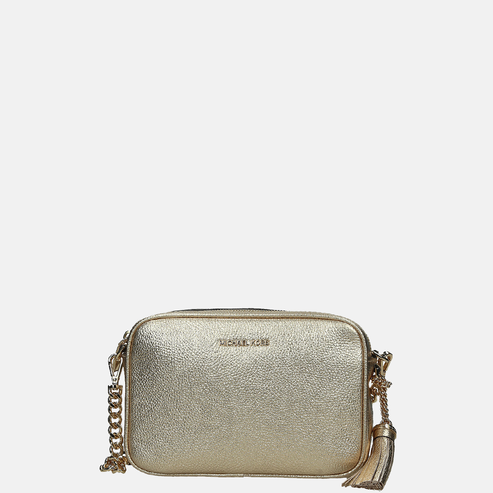 Michael Kors Ginny Camera Bag crossbody tas pale gold bij Duifhuizen