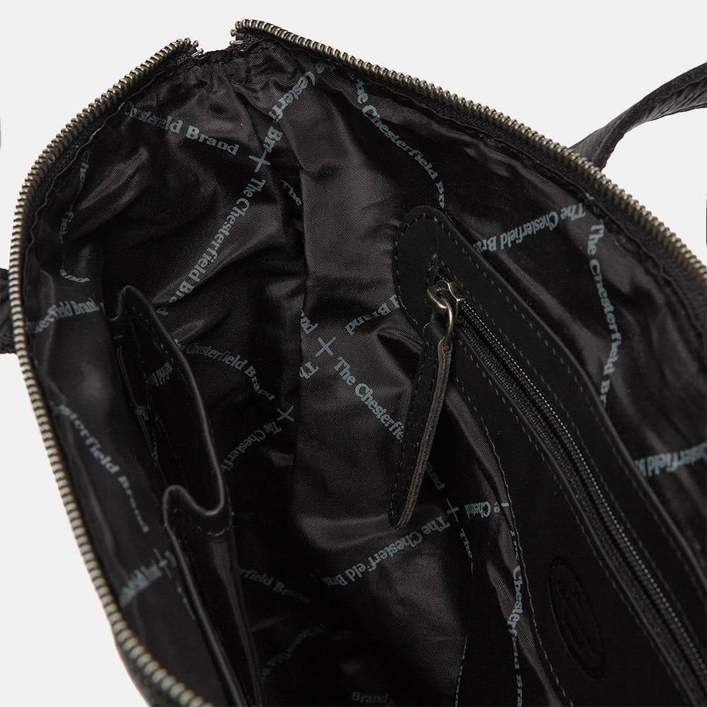 Chesterfield Moscow rugzak/schoudertas black bij Duifhuizen