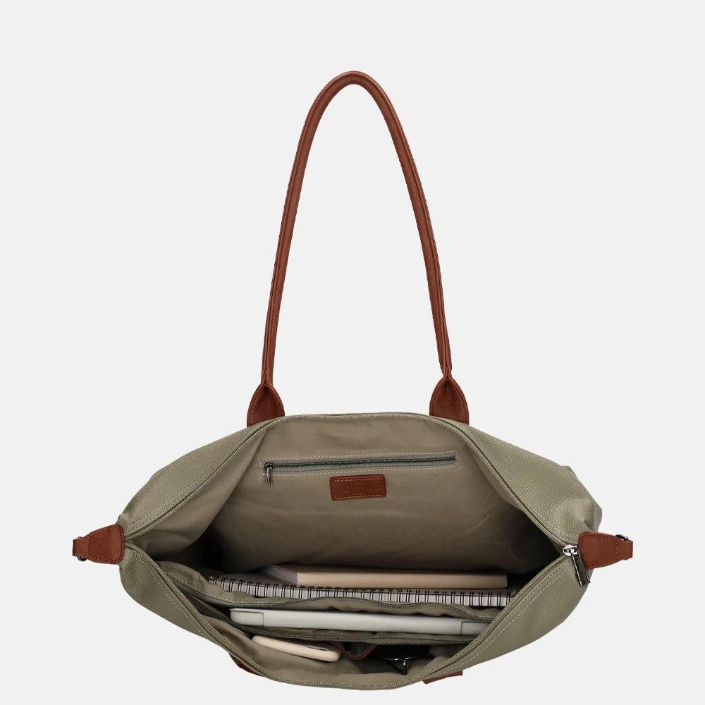 Charm London Buckingham Palace shopper L olijfgroen bij Duifhuizen