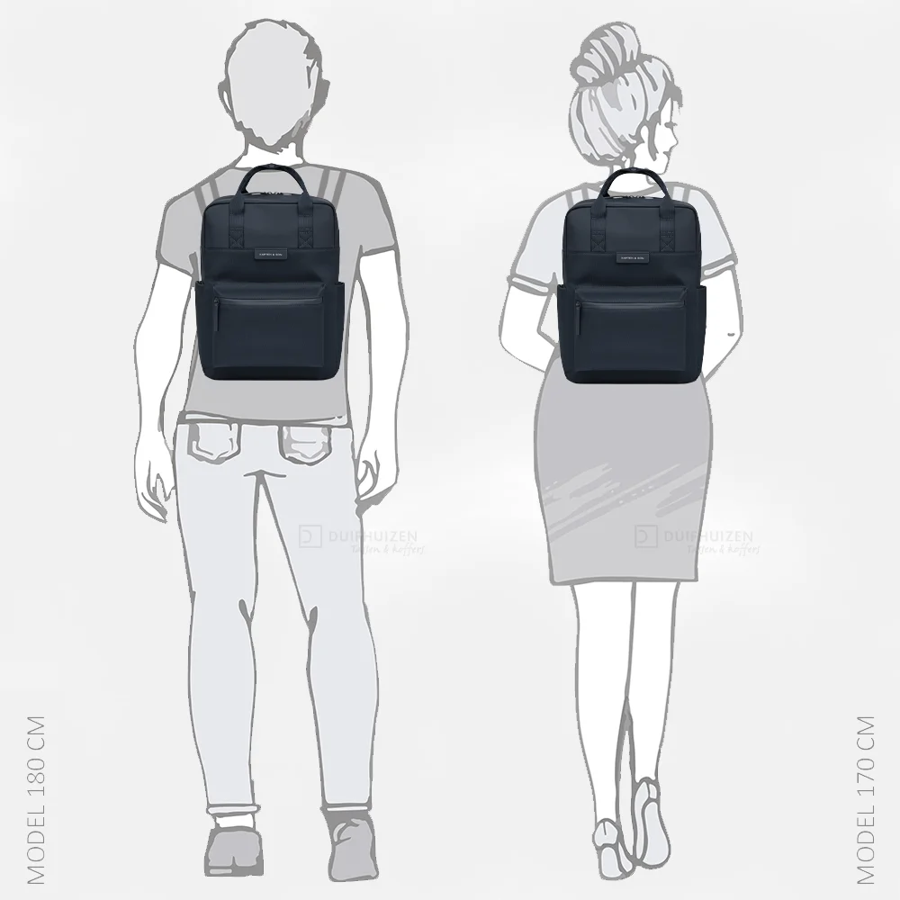 Kapten & Son Bergen Pro rugzak navy blue bij Duifhuizen