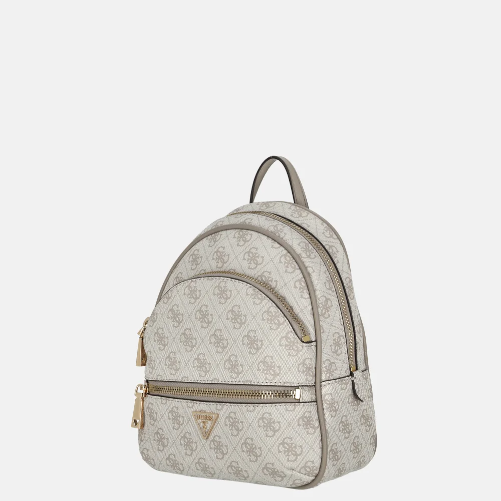 Guess Manhatten II rugzak Dark Taupe Logo bij Duifhuizen