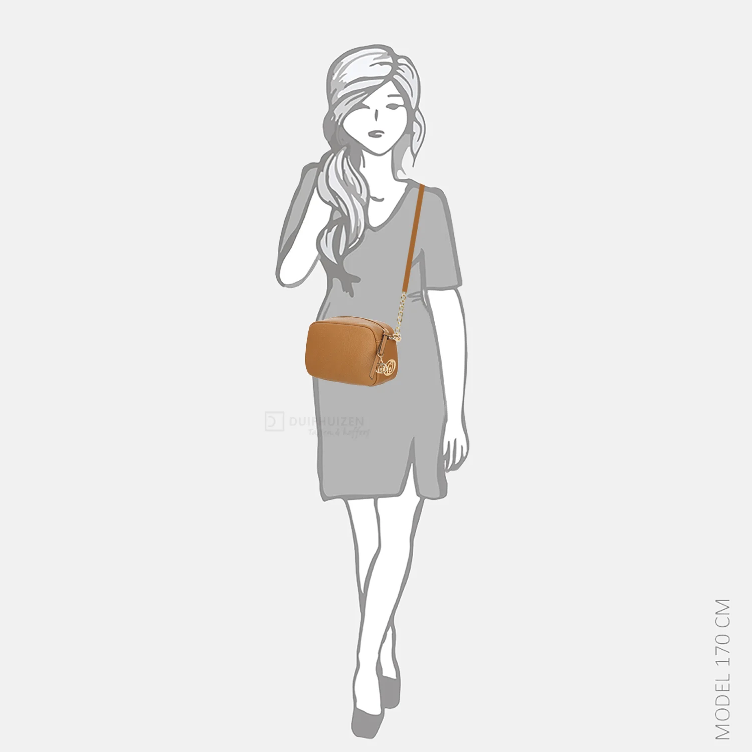 Liu Jo Faiza camera case crossbody tas M suede bij Duifhuizen