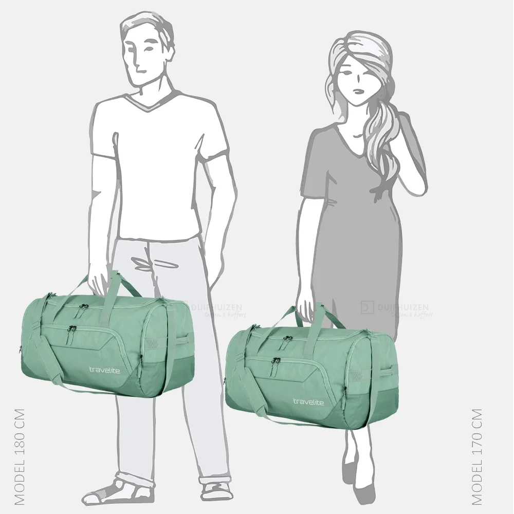 Travelite Kick Off Duffle reistas zonder wielen L sage bij Duifhuizen