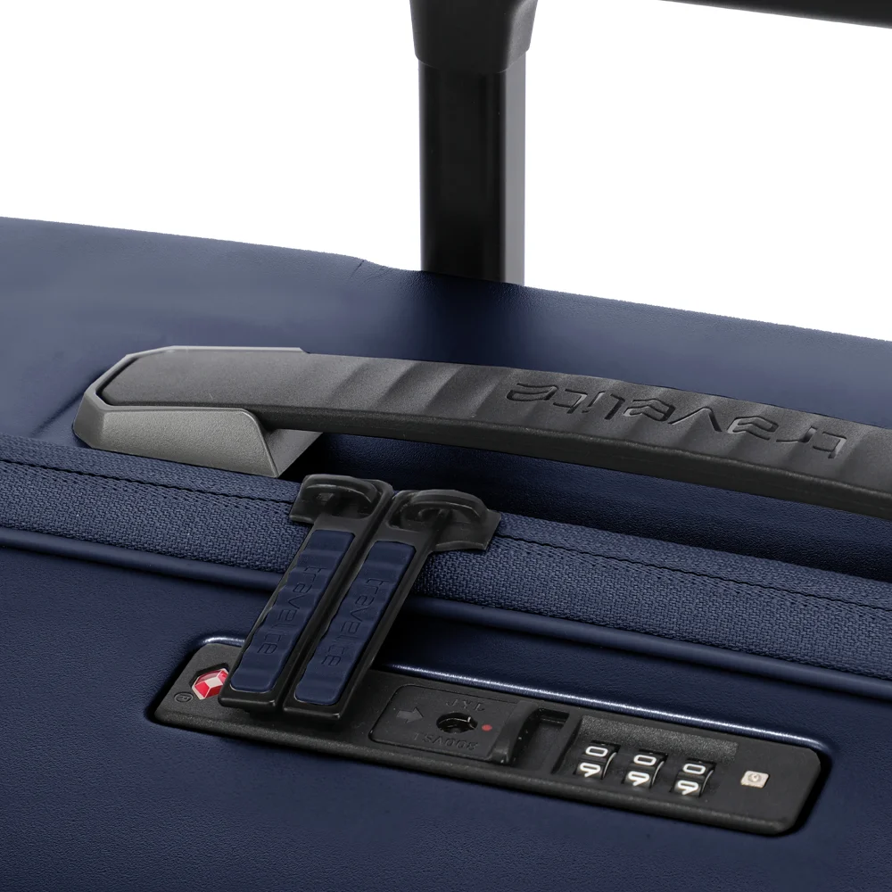 Travelite Millennium spinner 55 cm navy bij Duifhuizen