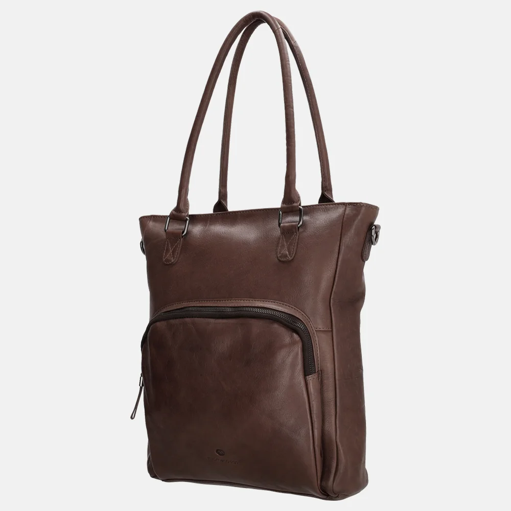 Micmacbags Everyday shopper donkerbruin bij Duifhuizen