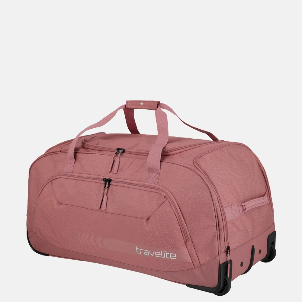 Travelite Kick Off Duffle wieltas XL rose bij Duifhuizen