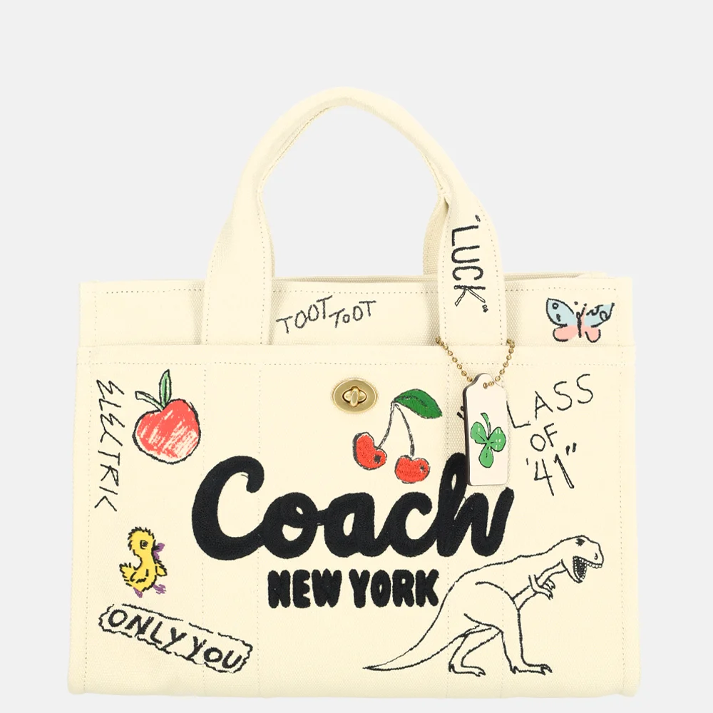 Coach Sketch print Cargo handtas M natural multi bij Duifhuizen