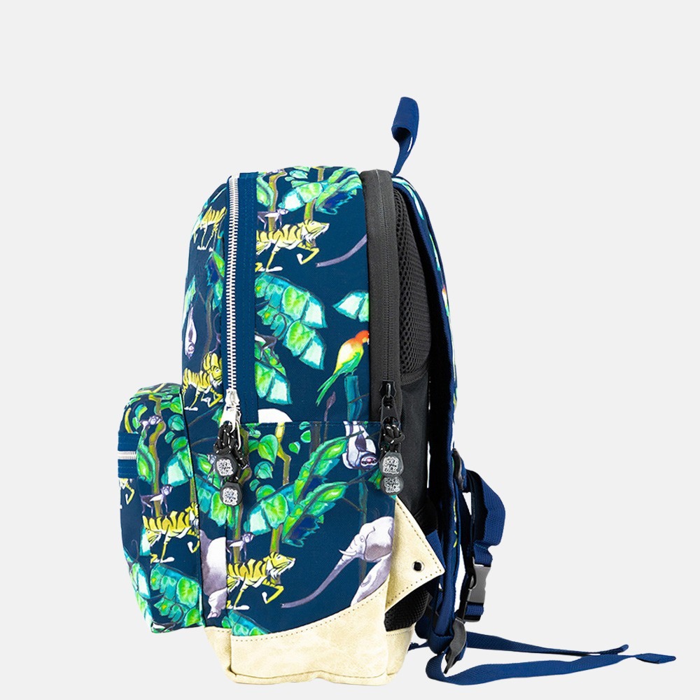 Pick & Pack Happy Jungle kinderrugzak M navy bij Duifhuizen