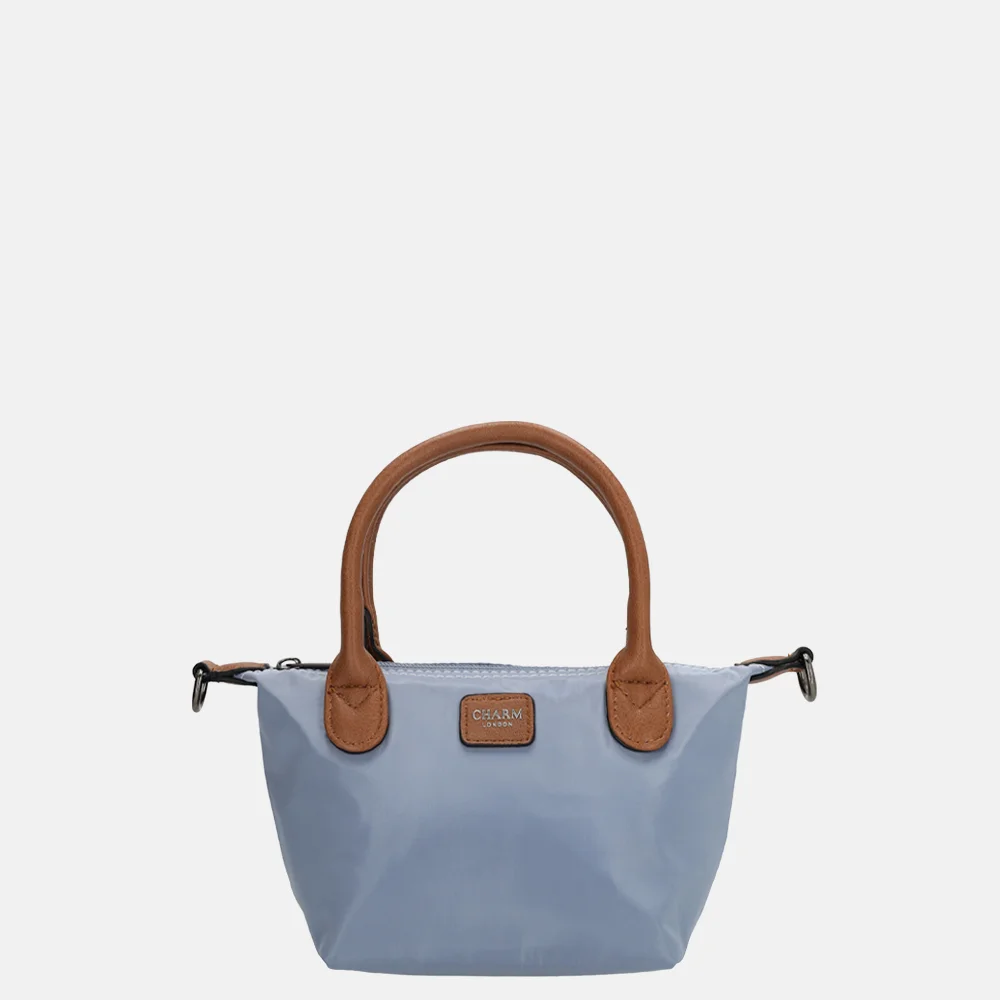 Charm London Buckingham handtas XS staalblauw bij Duifhuizen