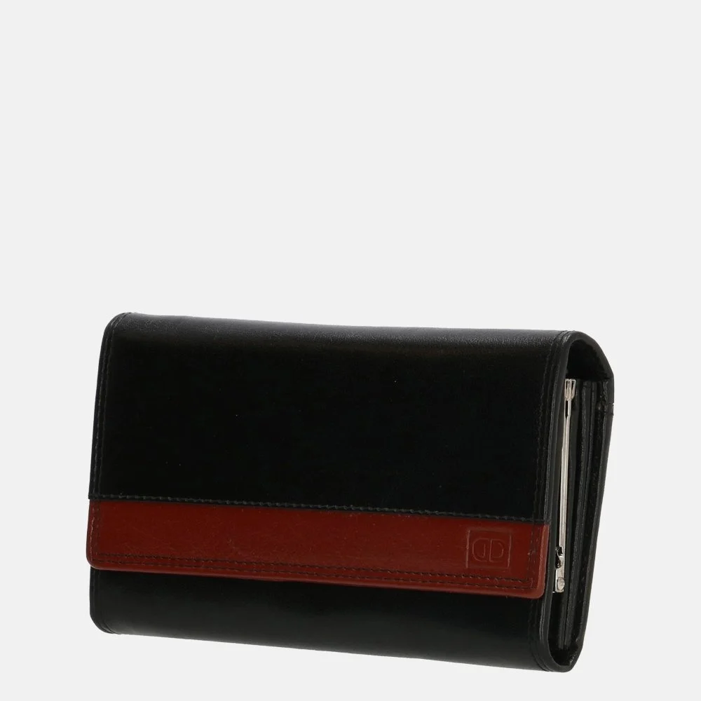 DD Exclusive portemonnee black/cognac bij Duifhuizen