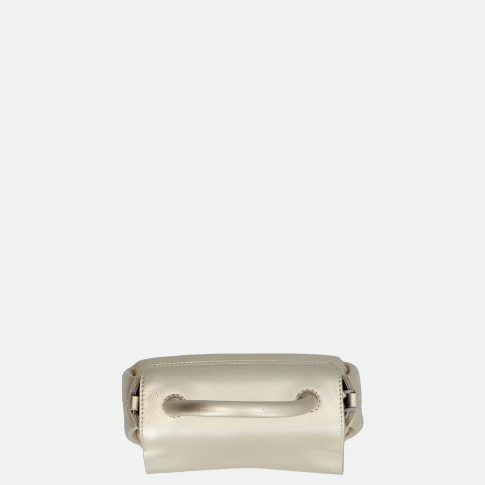 Loulou Essentiels Mae handtas light gold bij Duifhuizen