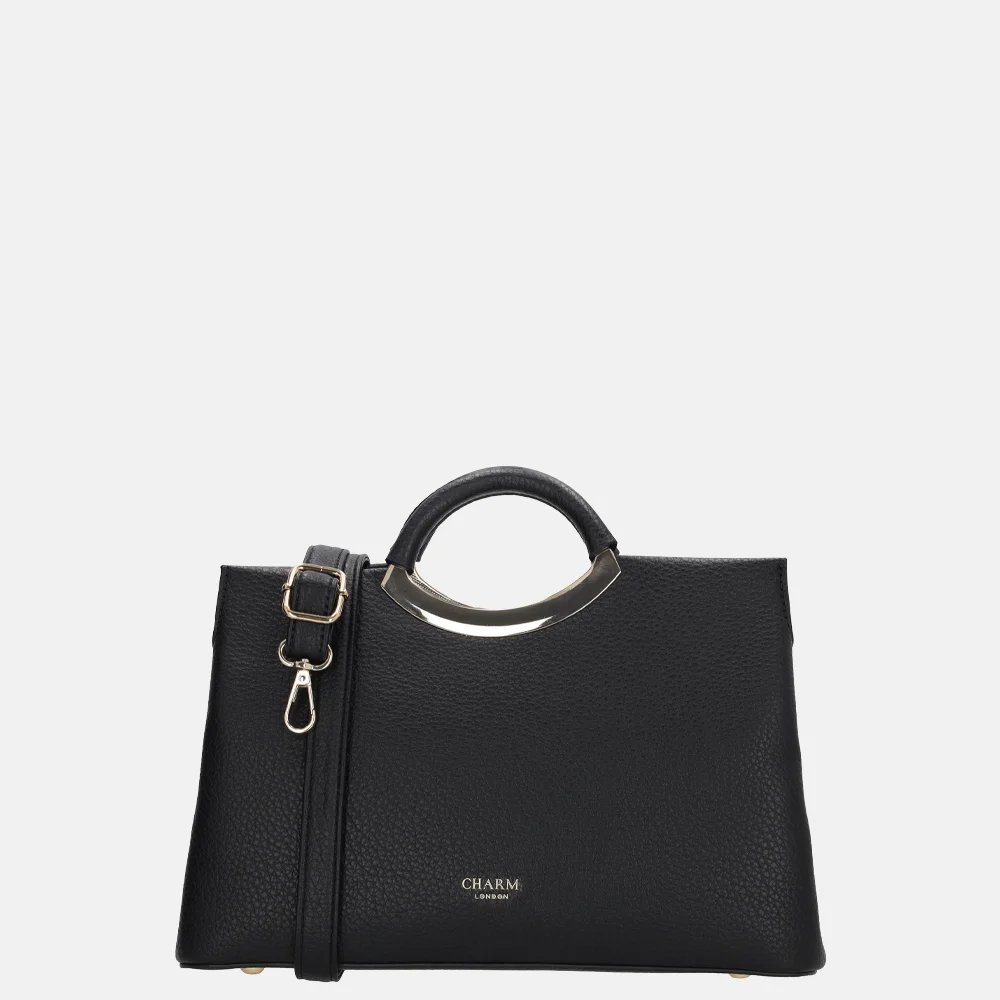 Charm London handtas beugel zwart