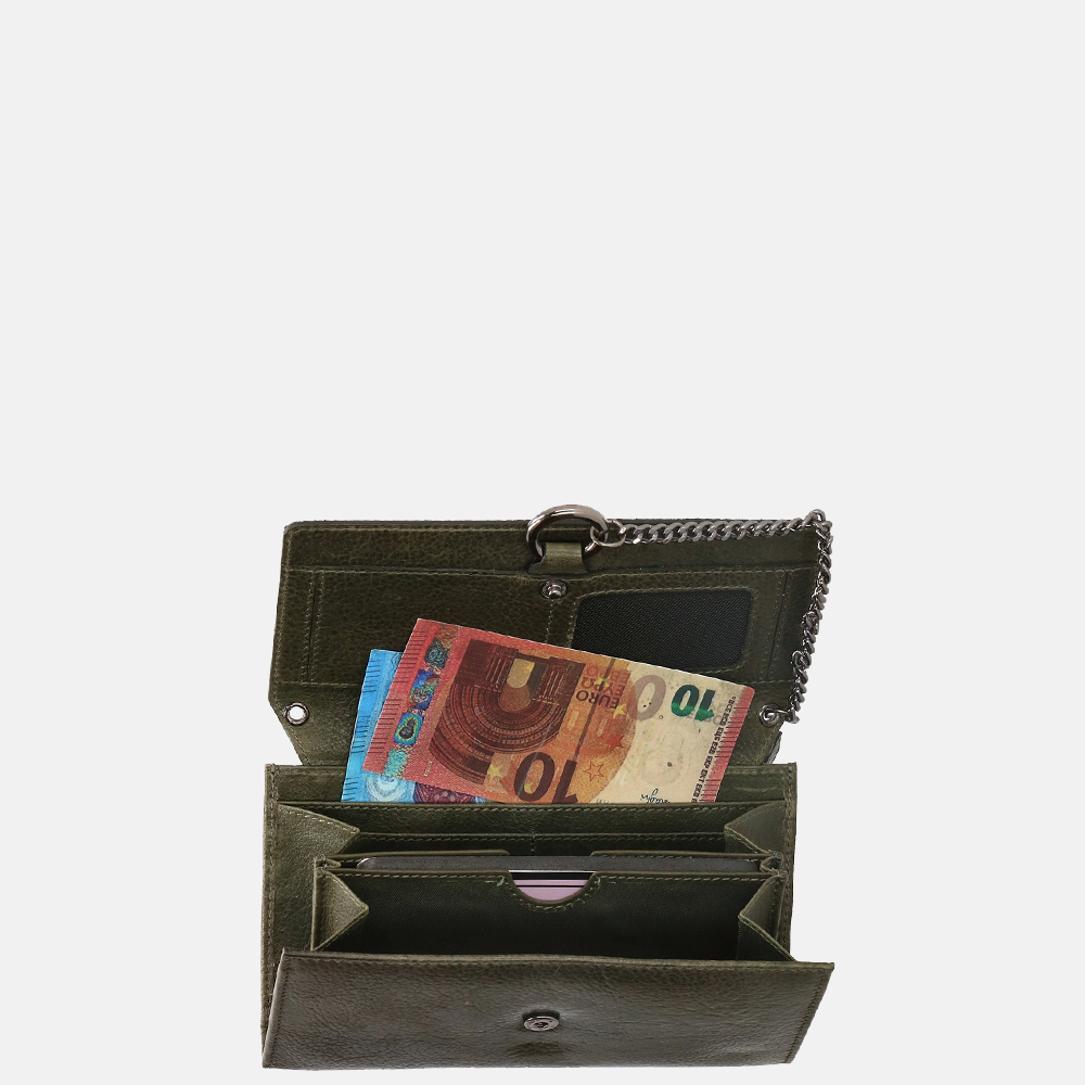 Micmacbags Mendoza crossbody tas donkergroen bij Duifhuizen