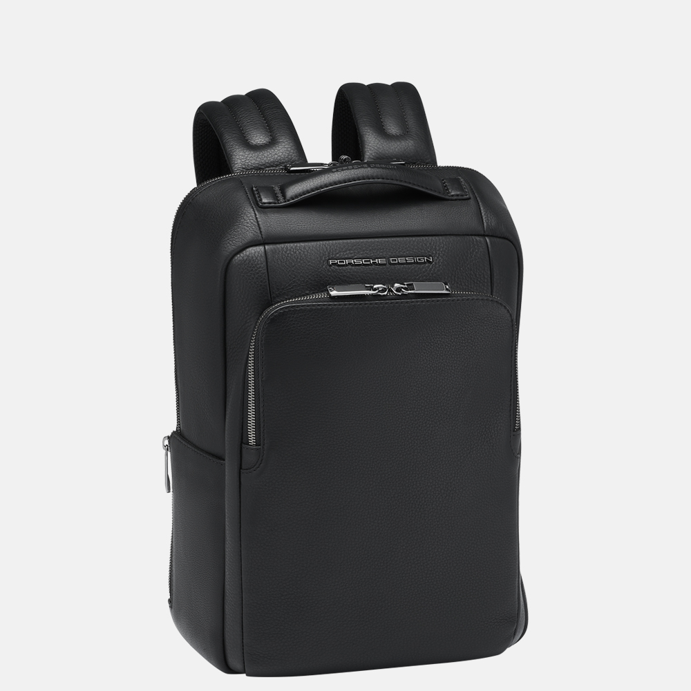 Porsche Design Roadster rugzak XS 13 inch leer black bij Duifhuizen Porsche Design Roadster rugzak XS 13 inch leer black bij Duifhuizen