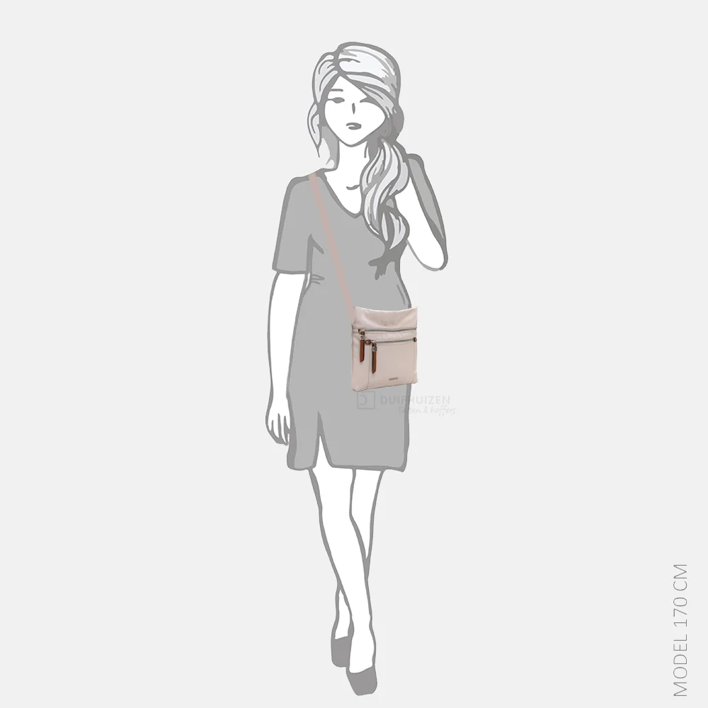 Emily & Noah Esther crossbody tas beige bij Duifhuizen