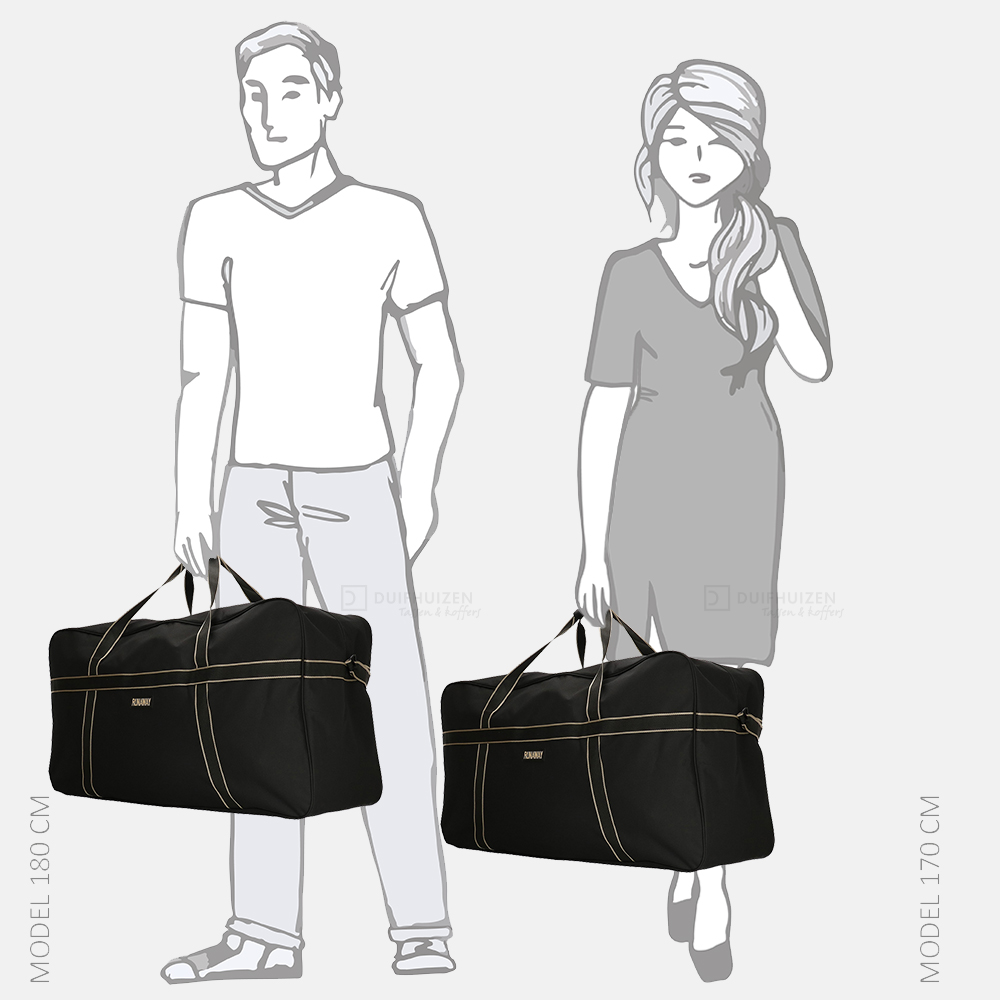 Runaway reistas XXL zwart bij Duifhuizen