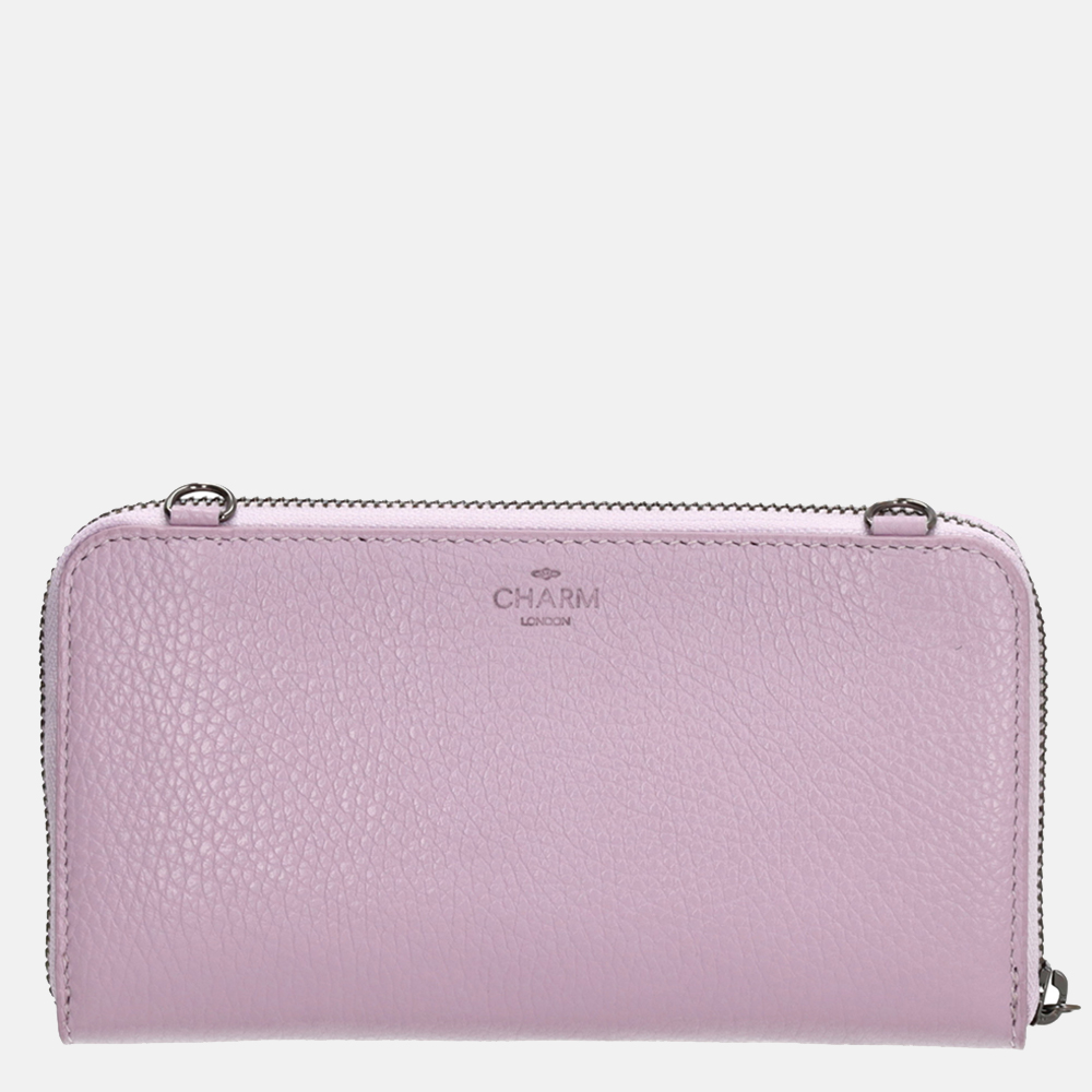 Charm London portemonnee/crossbody tas lila bij Duifhuizen