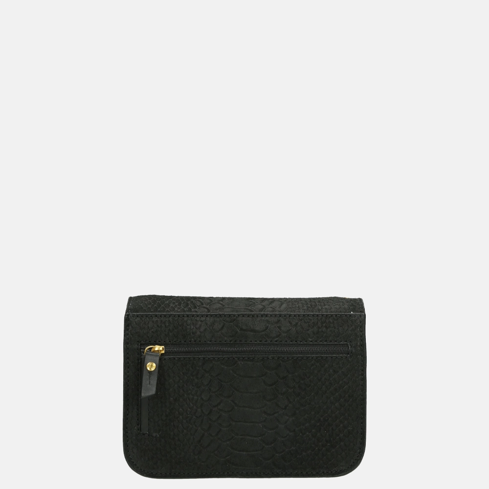 Loulou Essentiels Sugar Snake crossbody tas black bij Duifhuizen