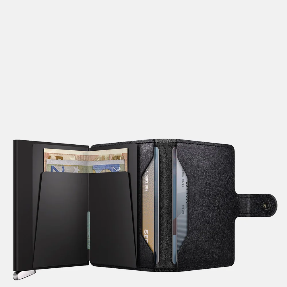 Secrid Premium Miniwallet Emboss Lines pasjeshouder black bij Duifhuizen