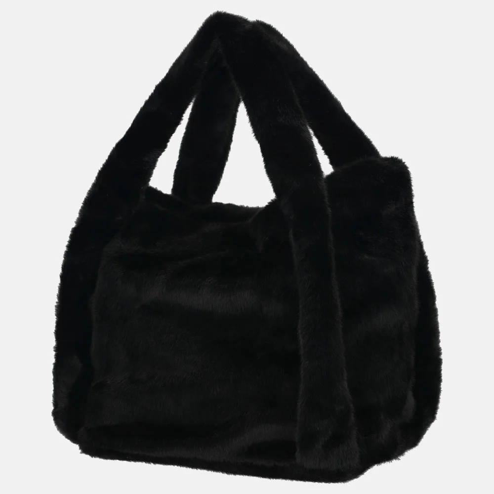 Firenze handtas faux fur black bij Duifhuizen