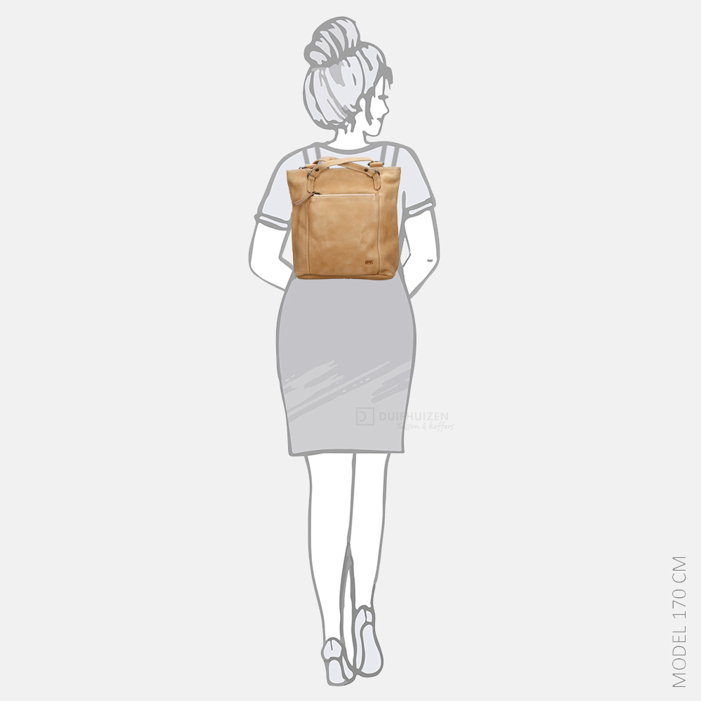 Bear Design shopper/rugzak baltic beige bij Duifhuizen