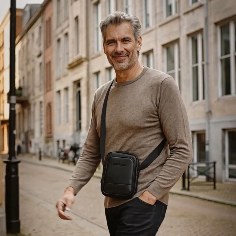 Enrico Benetti Sienna schoudertas zwart bij Duifhuizen