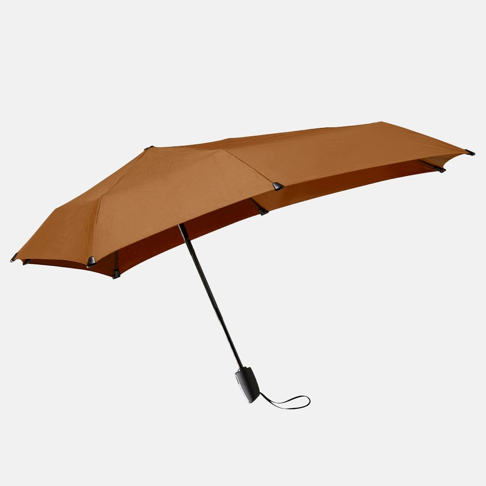 Senz automatic opvouwbare paraplu sundan brown
