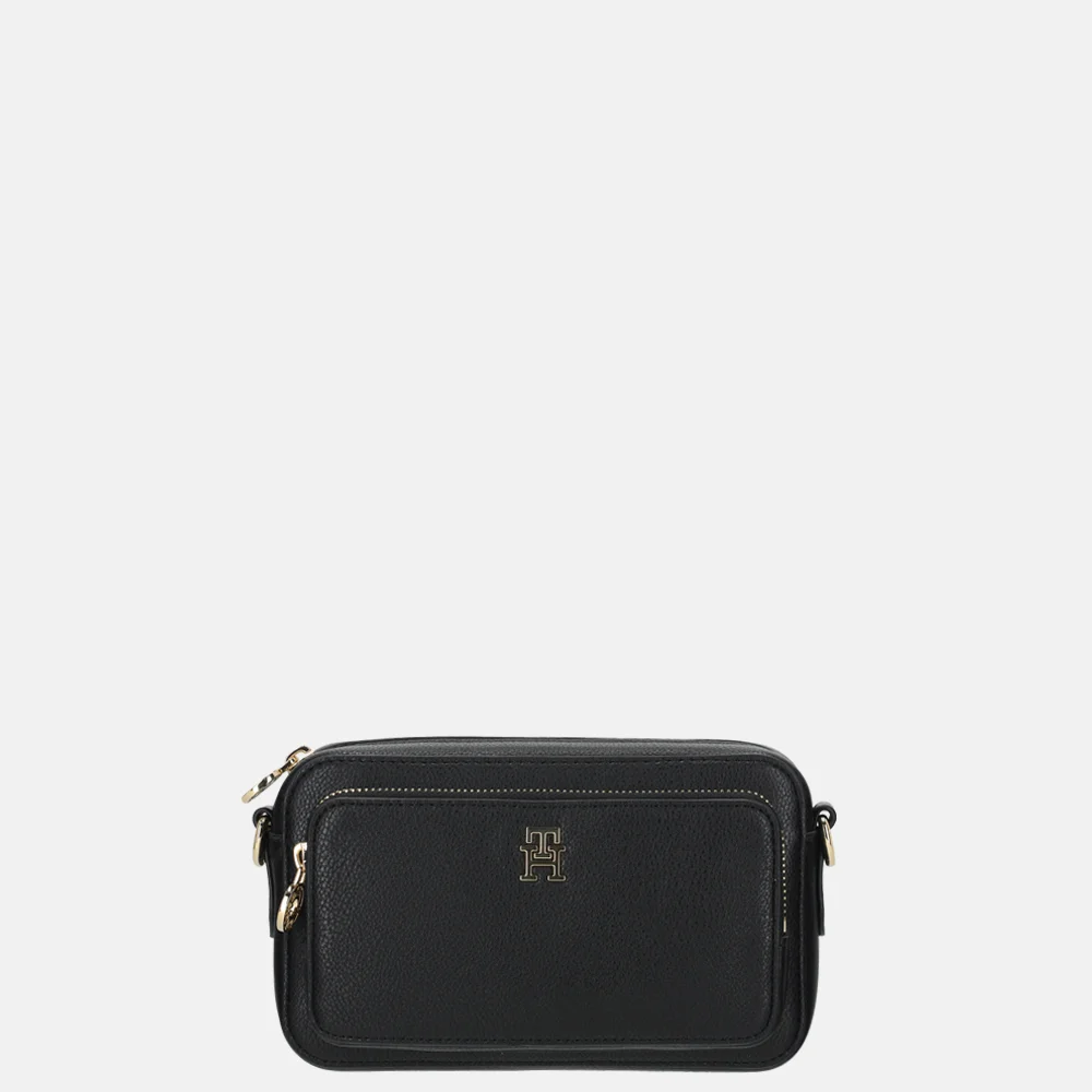 Tommy Hilfiger Icon camera crossbody tas black bij Duifhuizen